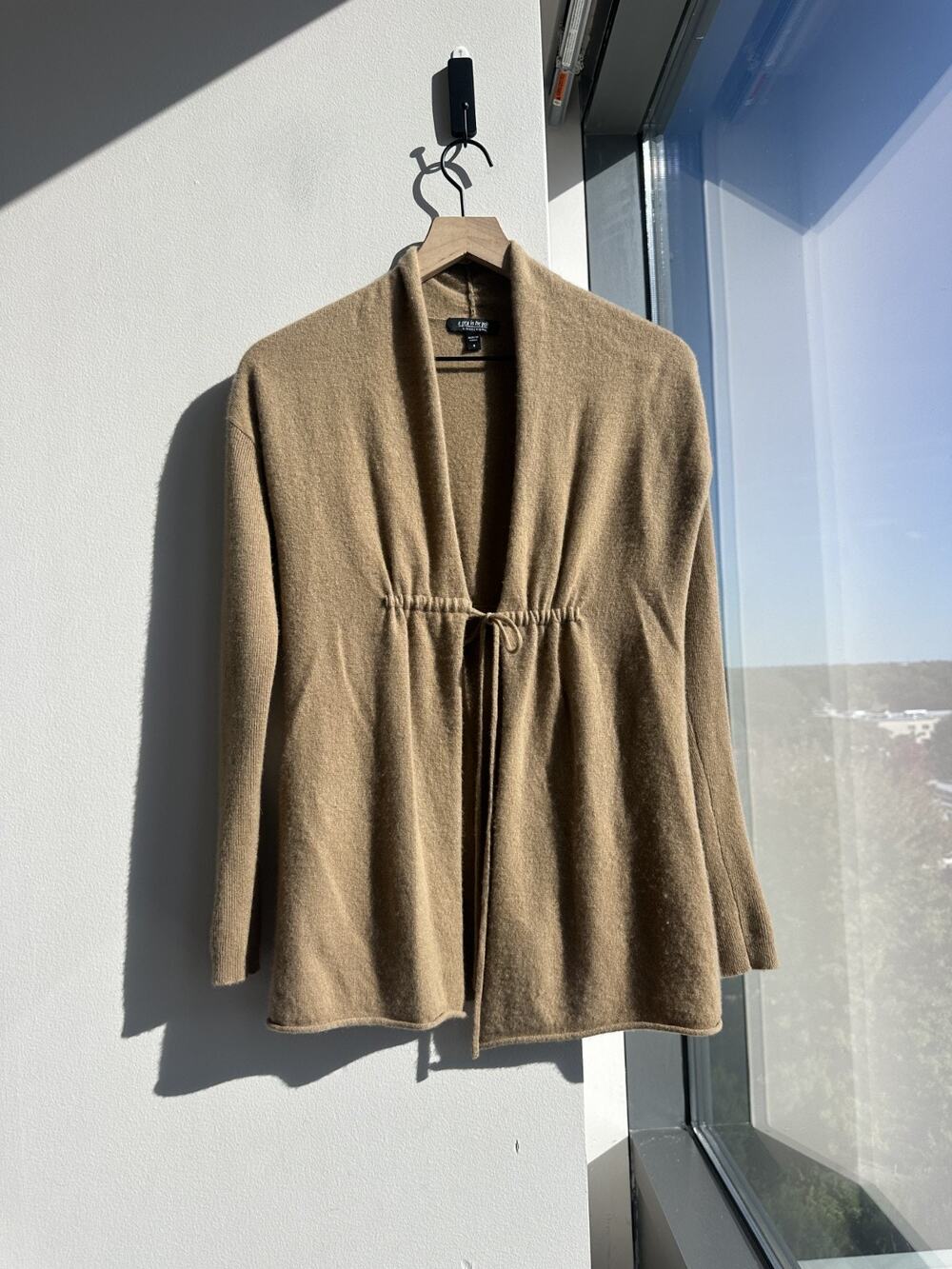 A Pea In The Pod 100% Cashmere MaternityBeige Cardigan Sz SP